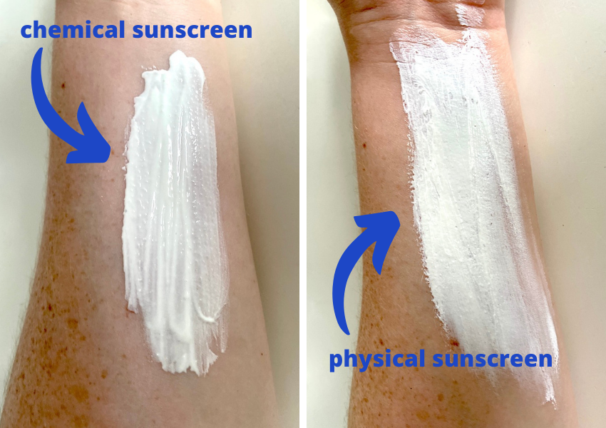 chemical vs physical sunscreen